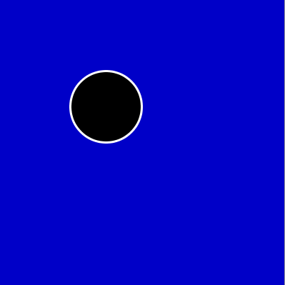 um círculo sendo arrastado