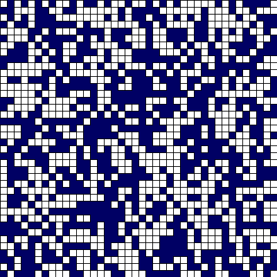 quadrados não sobretostos while